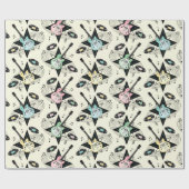 Rockabilly Guitar Party! zu Elfenbein Geschenkpapier (Flach)