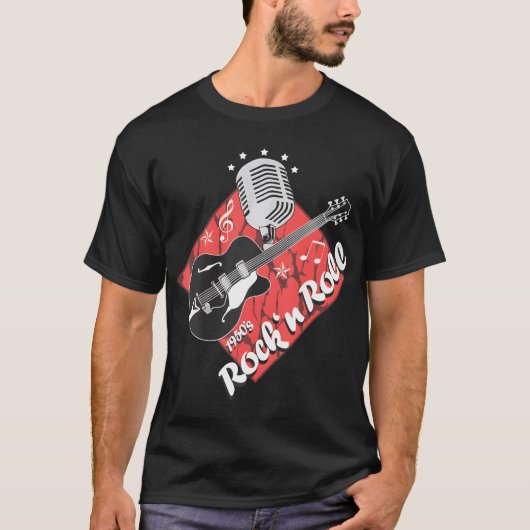 Rockabilly Guitar Rock'n'Roll Psychobillos T-Shirt (Vorderseite)
