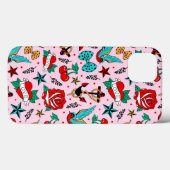 Rockabilly-Handy Case-Mate iPhone Hülle (Rückseite (Horizontal))