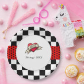 Rockabilly-Hochzeit Pappteller (Party)