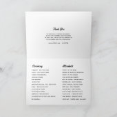 Rockabilly-Hochzeit Programm (Innenseite)