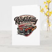 Rockabilly Hotrod Speed Flames - Pos Karte (Gelbe Blume)