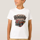 Rockabilly Hotrod Speed Flames - Pos T-Shirt (Vorderseite)
