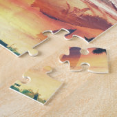 Rockabilly Kalifornien-Palmen-Küstensommer-Frau Puzzle (Seite)