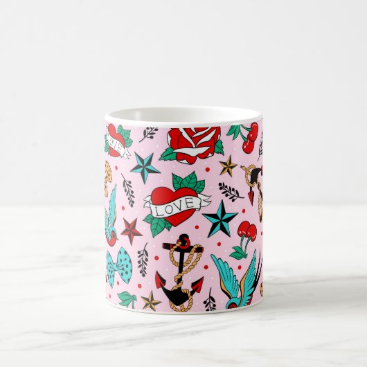 Rockabilly Keramik Tasse (Mittel)