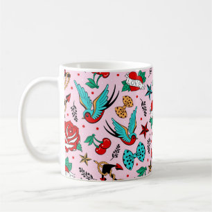 Rockabilly Keramik Tasse
