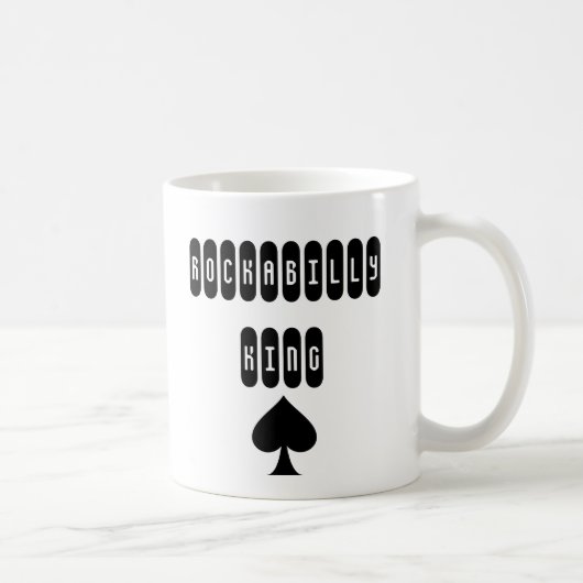 Rockabilly King mit Spade-Tasse Kaffeetasse (Rechts)