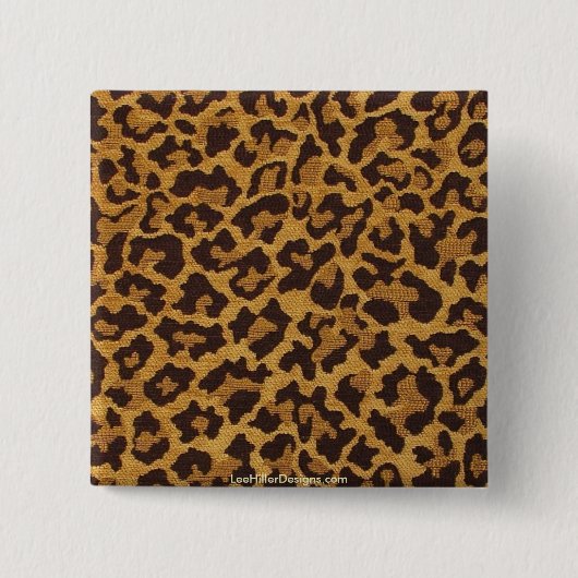 Rockabilly Leopard Print Geschenke & Sammlerstücke Button (Vorderseite)