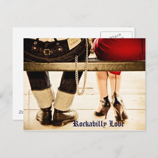 Rockabilly Liebe Postkarten (Set von 8 Jahren) (Vorne/Hinten)
