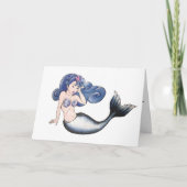 Rockabilly Mermaid Karte (Vorderseite)