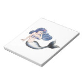 Rockabilly Mermaid Notizblock (Rotiert)