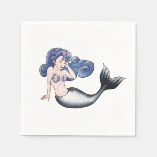 Rockabilly Mermaid Serviette