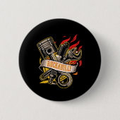 Rockabilly-Motor Kolbenschlüssel auf Feuerwerkskör Button (Vorderseite)