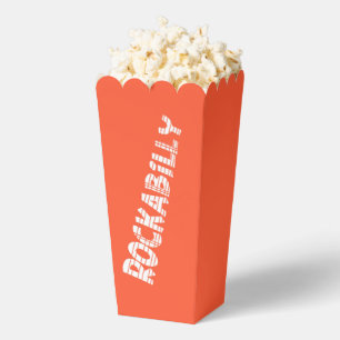 RockABilly-Orange-Popcorn-Box Geschenkschachtel