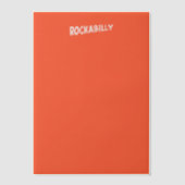 RockaBilly orange vellum papers Pergament Einladungen (Vorderseite)