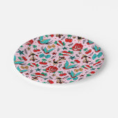 Rockabilly Pappteller (Schrägansicht)