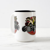 Rockabilly Pinup Girl Tasse (Vorderseite Links)