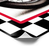 Rockabilly Pinup Poster. Poster (Ecke)