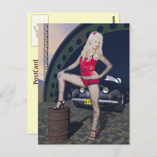 Rockabilly Postkarte (Vorne/Hinten)