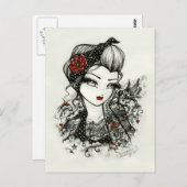 Rockabilly Postkarte (Vorne/Hinten)