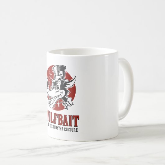 Rockabilly/Psychobilly Wolfbait Grafik Kaffeetasse (VorderseiteRechts)