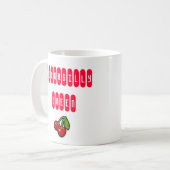 Rockabilly Queen mit Cherries Tasse (Vorderseite Links)