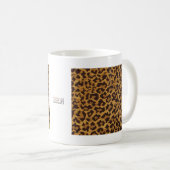 Rockabilly rab Leopard Druckgeschenke & Sammlerstü Kaffeetasse (VorderseiteRechts)