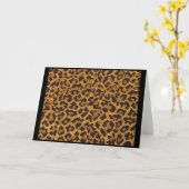 Rockabilly rab Leopard Print Note & Grußkarten Karte (Gelbe Blume)