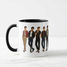Rockabilly-Rebell der 1950er Tasse