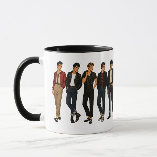 Rockabilly-Rebell der 1950er Tasse (Links)