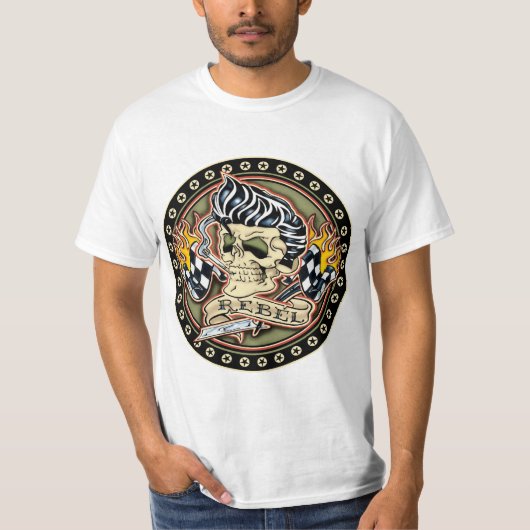 Rockabilly RebellenShirt T-Shirt (Vorderseite)
