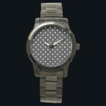 ROCKABILLY RETRO SCHWARZ-WEISS POKE DOTS WRIST WAT ARMBANDUHR<br><div class="desc">LÄSSIGES UND DELIKATES PATTER FÜR JEDEN URLAUB ,  CUSTOMIZE ZU STYLE OF WATCH,  DEN ANZUG SIE.</div>