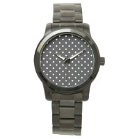 ROCKABILLY RETRO SCHWARZ-WEISS POKE DOTS WRIST WAT