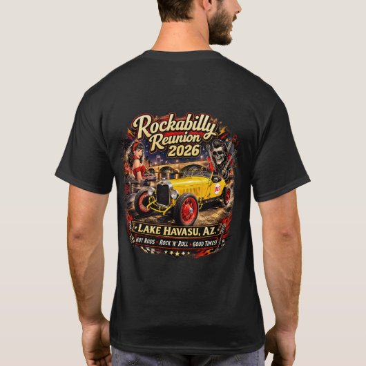 Rockabilly Reunion 2026 tumbler T-Shirt (Rückseite)