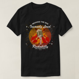 Rockabilly Reviving the 50s Gitarren Mic Graphic T-Shirt