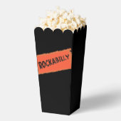 RockABilly rippte und gekippte schwarze Popcornbox Geschenkschachtel (Geplatzt)