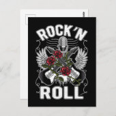 Rockabilly Rock and Roll Music Lover der 50er Jahr Postkarte (Vorne/Hinten)