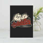 Rockabilly Rock Music Retro Cubes Rocker der 50er  Einladung (Stehend Vorderseite)