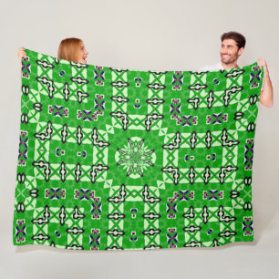 Rockabilly Royal Goblin Satin Foulard Fleecedecke