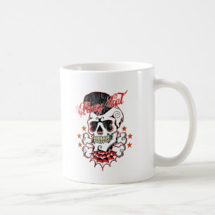 Rockabilly Schädel Kaffeetasse