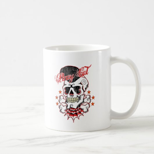 Rockabilly Schädel Kaffeetasse (Rechts)
