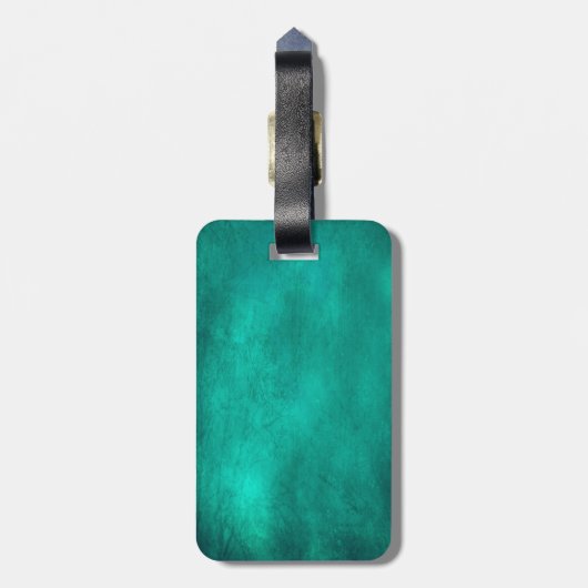 Rockabilly Schädel-Muster Gepäckanhänger (Rückseite vertikal)