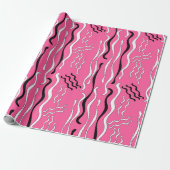 Rockabilly-Schwünge Geschenkpapier (Ungerollt)