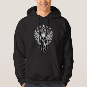 Rockabilly Skull Bekleidung Psychobild Rock and Ro Hoodie