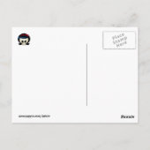 Rockabilly Skulls Pattern Postkarte (Rückseite)