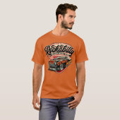 Rockabilly Style Frisierte Auto Classic Car T-Shirt (Vorne ganz)
