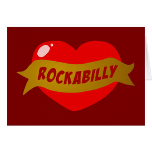 Rockabilly Tätowierungs-Herz