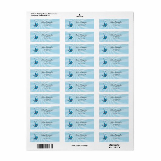 Rockabilly Tattoo Swallow Bird Labels (Vorne)