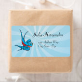 Rockabilly Tattoo Swallow Bird Labels (Insitu)