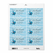 Rockabilly Tattoo Swallow Bird Labels (Vorne)